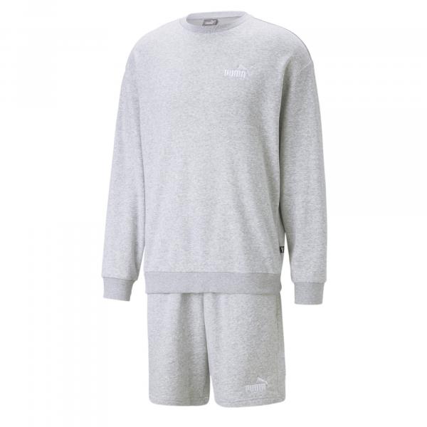 Męski dres Relaxed PUMA Light Gray Heather