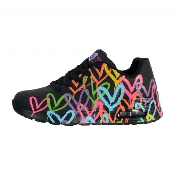 Damskie obuwie sportowe Skechers Highlight Love, czarny