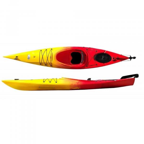 Kajak jednoosobowy turystyczny do pływania Scorpio kayak Touring 350 HD + ster