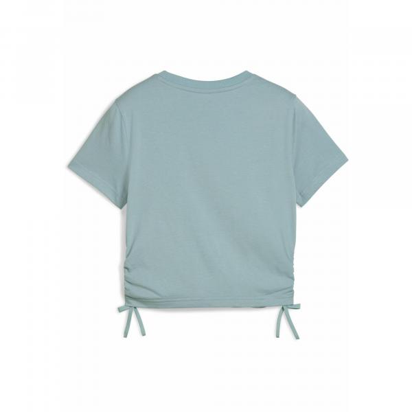 Młodzieżowa koszulka FLAMING LOVE z węzłem PUMA Modern Mint Green