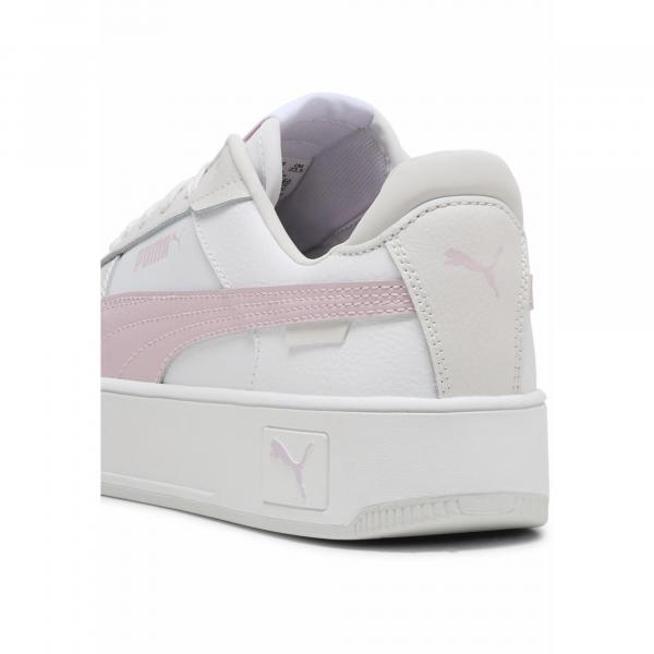 Sneakersy damskie Carina Street PUMA White Rose Mauve Feather Gray Pink