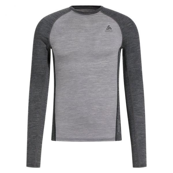 Bluza termiczna męska Odlo Natural Performance PW 150 BL Top Crew Neck LS