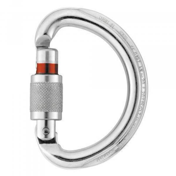 Karabinek wspinaczkowy Petzl Omni Screw-Lock szary