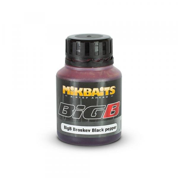Dip Atraktor Do Przynęt Kulek Mikbaits 125Ml - Bigb Brzoskwinia-Czarny Pieprz