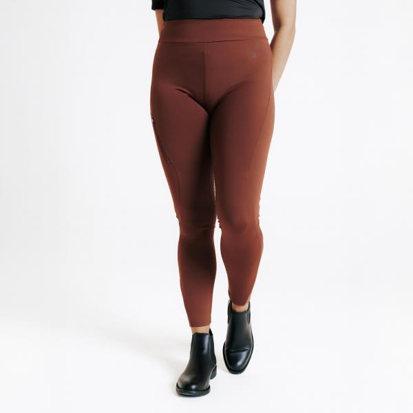 Legginsy jeździeckie damskie 500 full grip