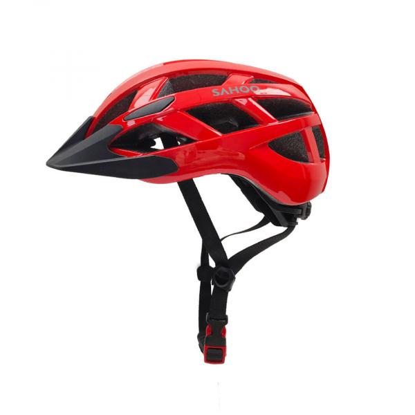 Kask rowerowy In-mould z lamką Sahoo