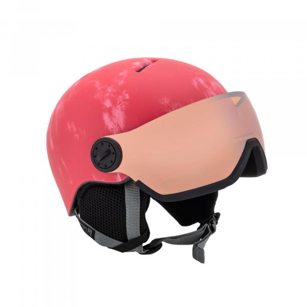 Kask narciarski dziecięcy SALOMON GROM VISOR pink z WBUDOWANA SZYBĄ - KAT. S2 M