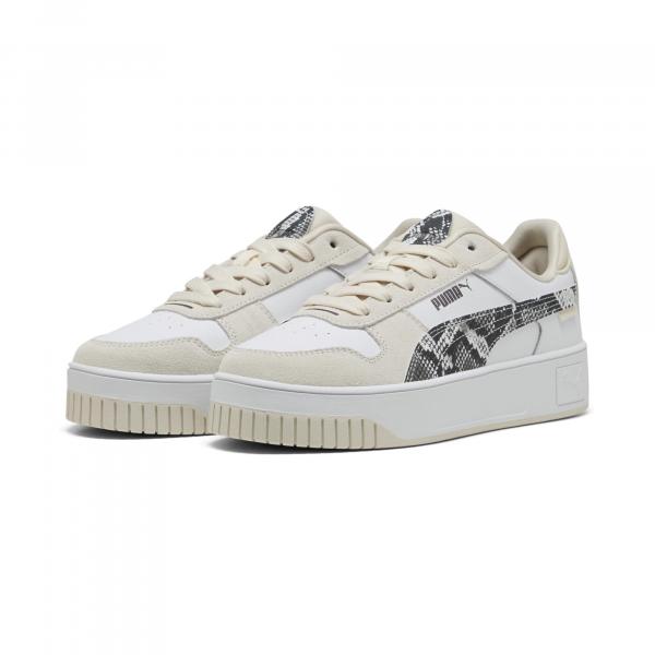 Damskie sneakersy Carina Street Snake Chic PUMA White Black Alpine Snow