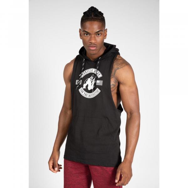 Tank Top fitness męski Gorilla Wear Lawrence Hooded z kapturem