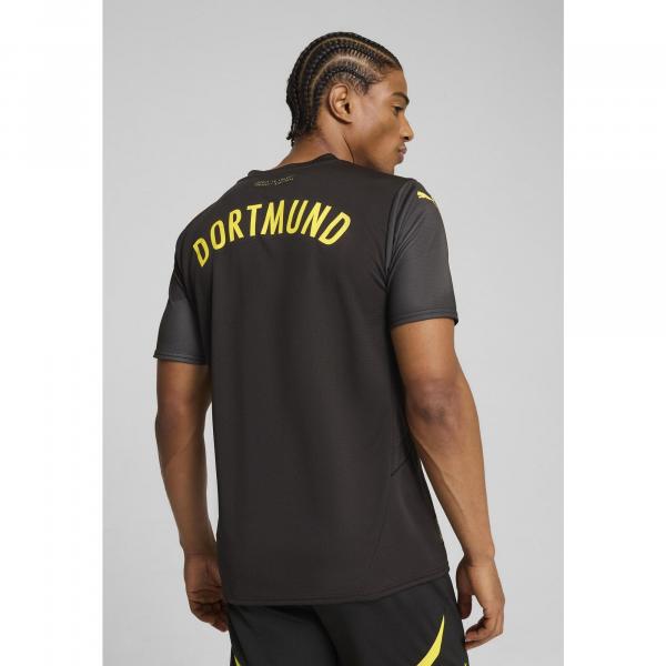 Męska koszulka wyjazdowa Borussia Dortmund 24/25 PUMA Black Faster Yellow