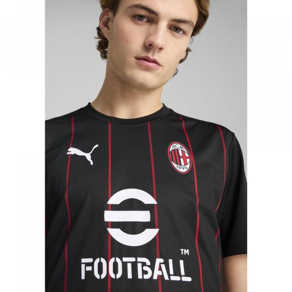 Męska koszulka przedmeczowa AC Milan PUMA Black For All Time Red