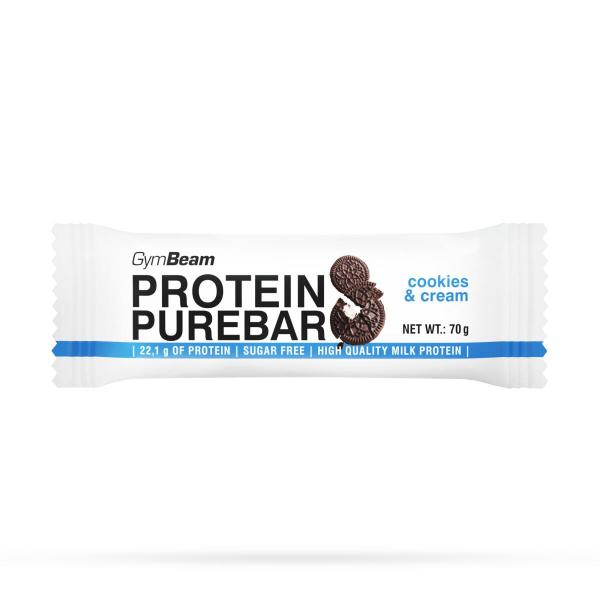 Baton białkowy PureBar 12 x 60 g GymBeam cookies & cream