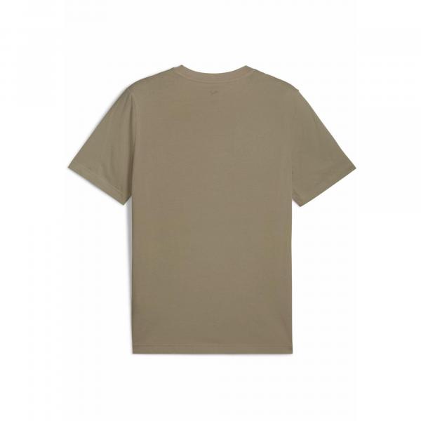 Męska koszulka Essentials z małym logo No. 1 PUMA Velvet Moss Brown