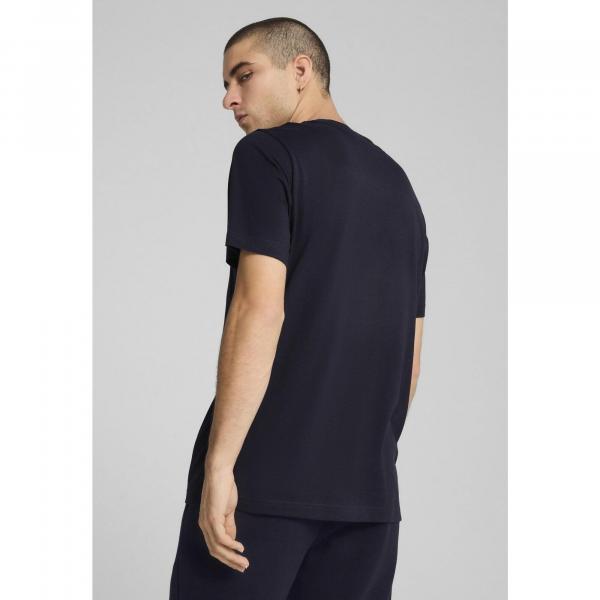 Młodzieżowa koszulka Essentials 2 Colour z małym logo No. 1 PUMA New Navy Blue