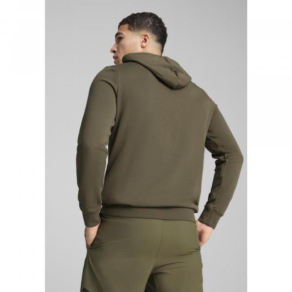 Męska bluza z kapturem Essentials z dwukolorowym logo No. 1 PUMA Loden Green