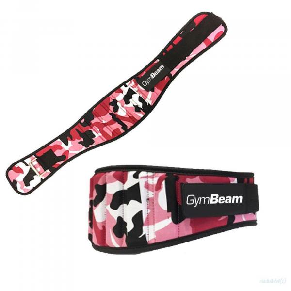 Pas do podnoszenia ciężarów damski GymBeam Pink Camo