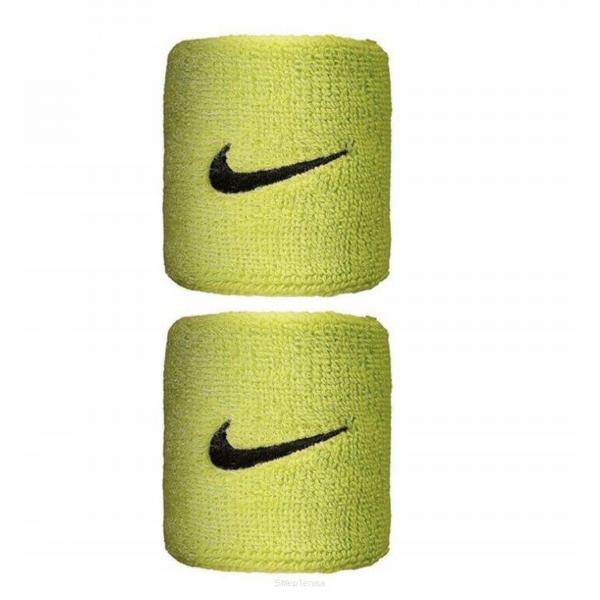 Frotka tenisowa Nike Swoosh Wristbands jasnozielona