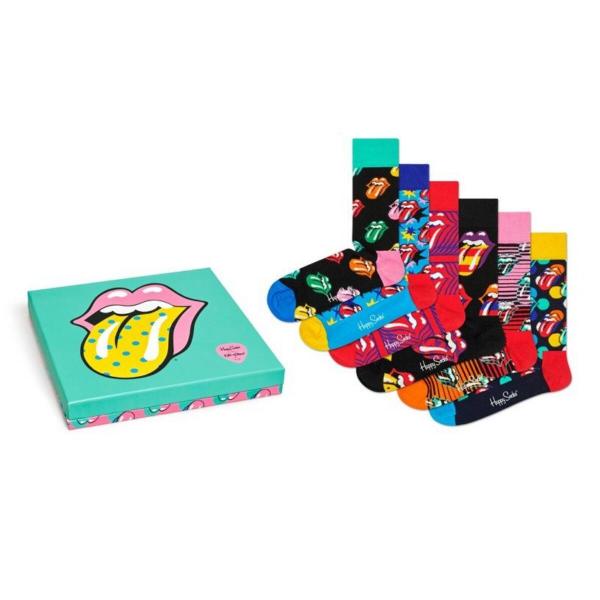 Skarpetki Happy Socks x Rolling Stones Giftbox 6-pack