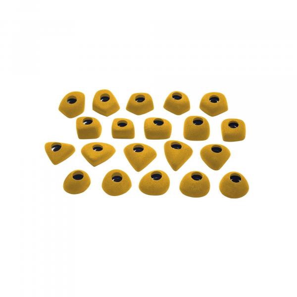 Chwyty wspinaczkowe Ocun Footholds Set 1 Bolt-on - yellow