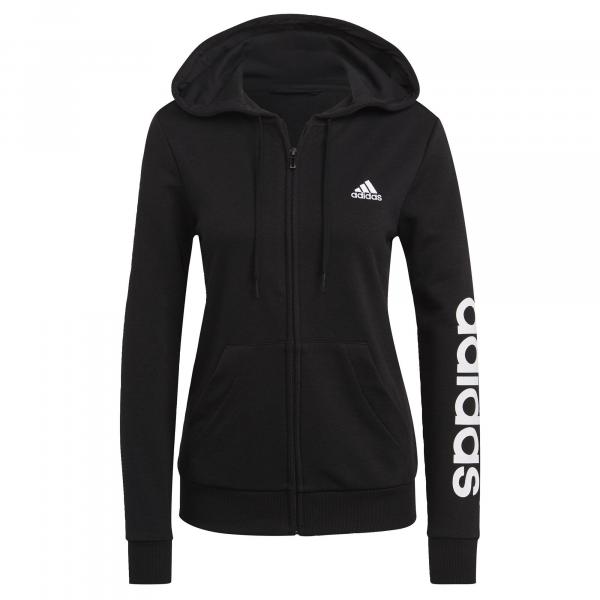 Damska bluza zapinana na zamek z kapturem adidas Essentials Logo