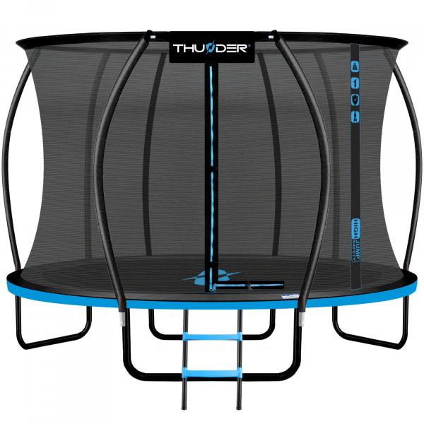 Trampolina ogrodowa do skakania THUNDER INSIDE ULTRA 12FT BLUE