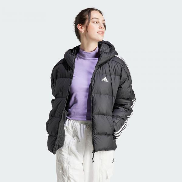 Kurtka Essentials 3-Stripes Mid Down Hooded