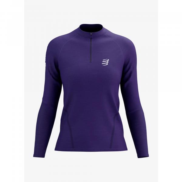 Bluza do biegania damska Compressport Trail HZ LS Tshirt W