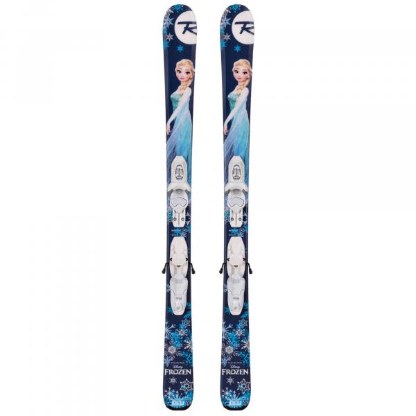 Narty dziecięce ROSSIGNOL FROZEN + wiązanie LOOK KID - X4