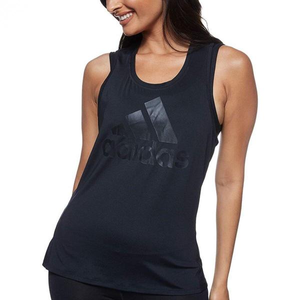 Top damski do biegania Adidas Climalite Logo Tank czarny