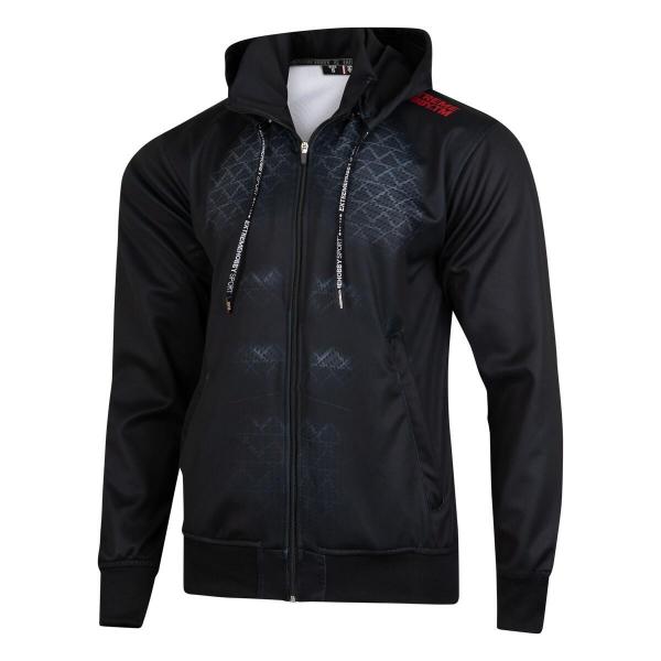 Bluza męska sportowa rozpinana z kapturem EXTREME HOBBY BLACK ARMOUR