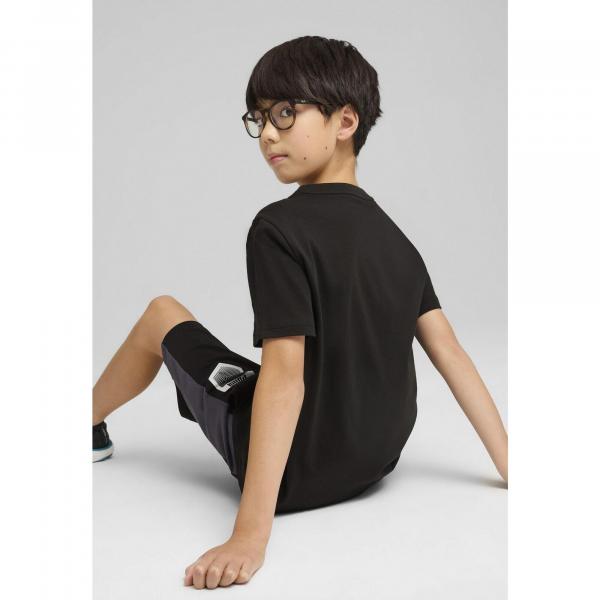 Młodzieżowa koszulka Active Sports z grafiką PUMA Black