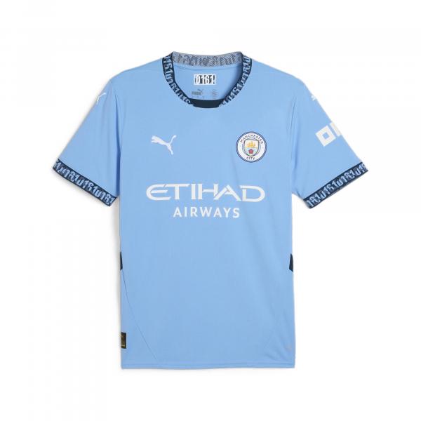 Męska koszulka domowa Manchester City 24/25 PUMA Team Light Blue Marine