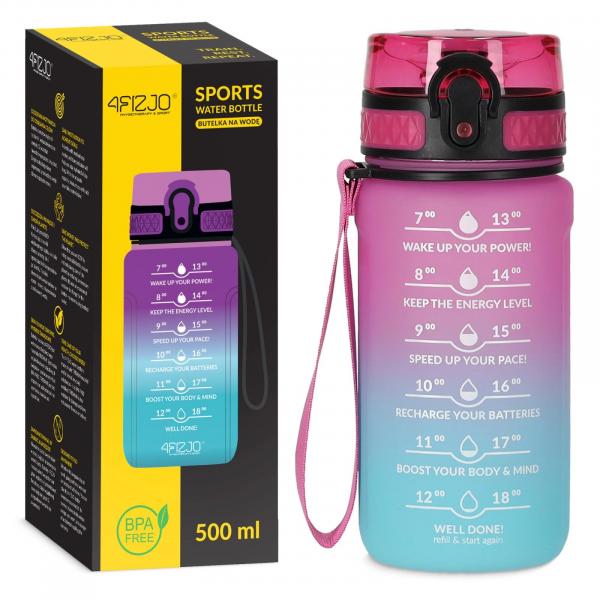 Sportowa butelka na wodę 4FIZJO 500 ml