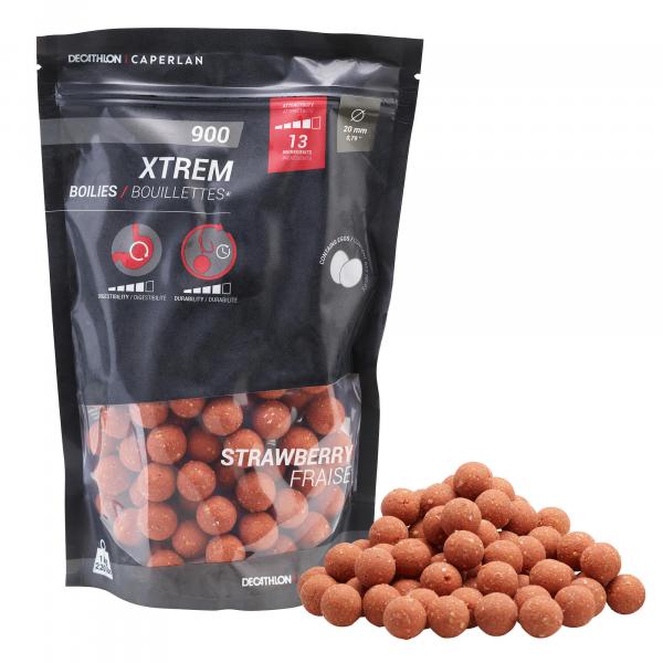 Kulki proteinowe Caperlan XTREM 900 20 mm truskawka 1 kg