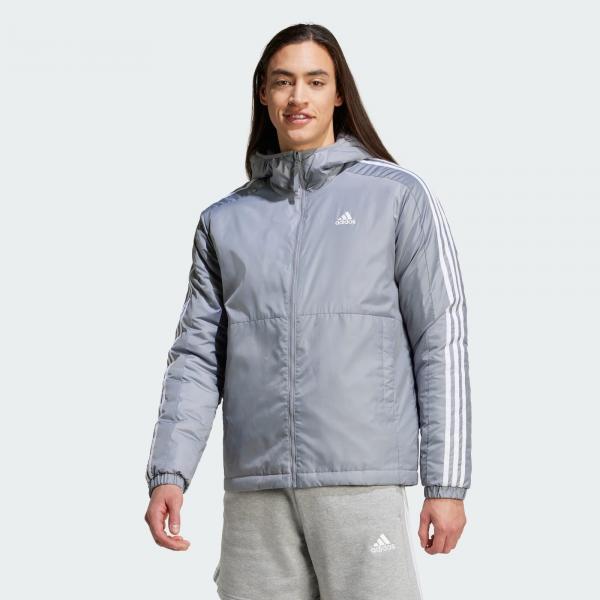 Kurtka Essentials 3-Stripes Insulated Hooded