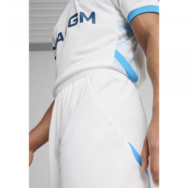Męskie szorty Olympique Marsylia 24/25 PUMA White Bleu Azur Blue