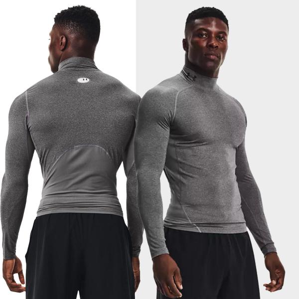 Koszulka fitness męska Under Armour Ua Hg Armour Comp Mock z długim rękawem