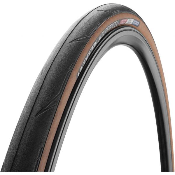 Opona Rowerowa Szosowa Superpasso Tubeless 700 X 25C Czarna/Przezroczysta