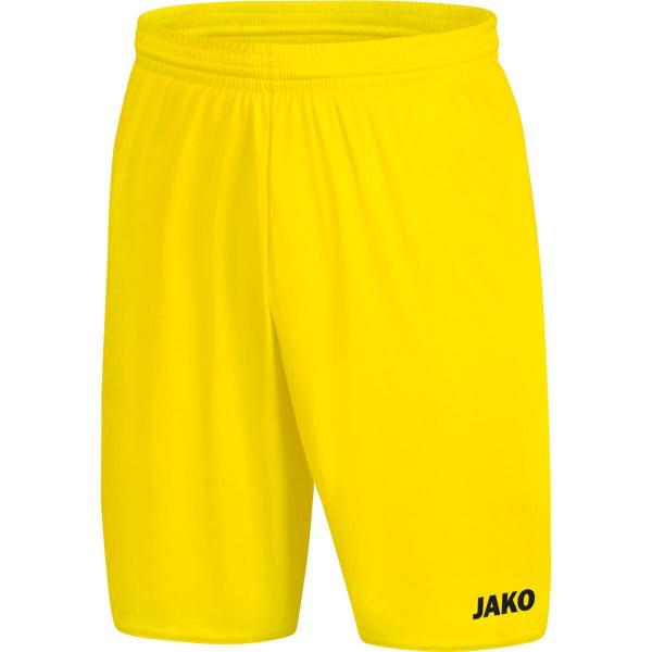 Szorty sportowe oddychające Jako Manchester 2.0 Lemon Yellow