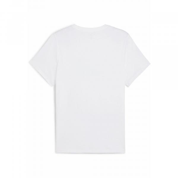 Damska koszulka z logo ESS No. 1 PUMA White Spring Fern Green