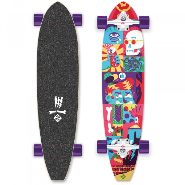 Longboard Street Surfing Cut Kicktail 36' Comics