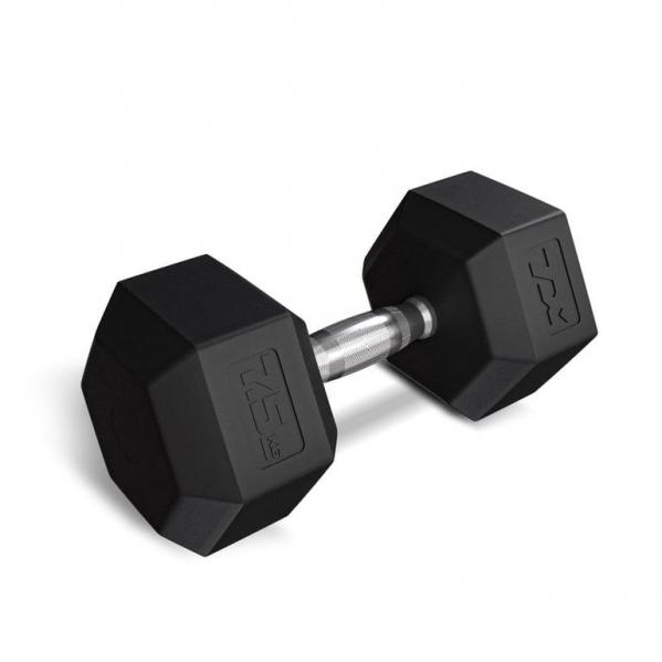 Hantel stalowy gumowany 7.5kg