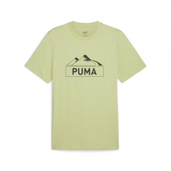 Męska koszulka z grafiką OPEN ROAD PUMA Pistachio Green