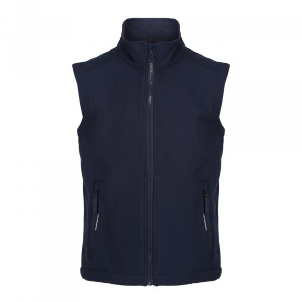 Bezrękawnik Dziecięcy Softshell Odblaskowy Materiał