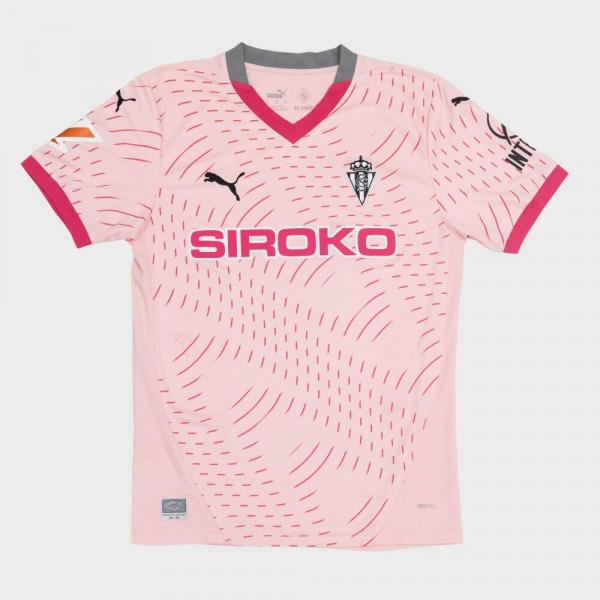 Oficjalna koszulka piłkarska Puma Real Sporting dla dorosłych sezon 2024-25 sp