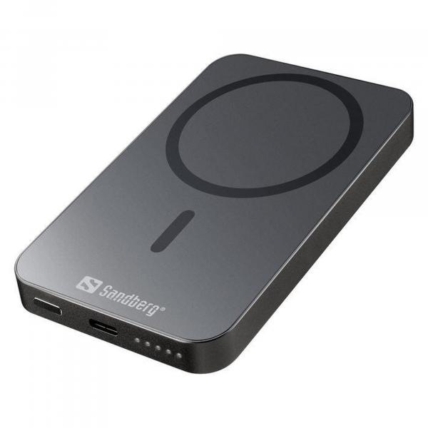 Powerbank Sandberg Mag Wireless 5000 ALU