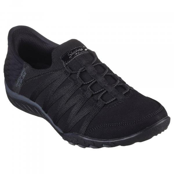 Damskie BREATHE-EASY ROLL-WITH-ME Slip-On Czarny