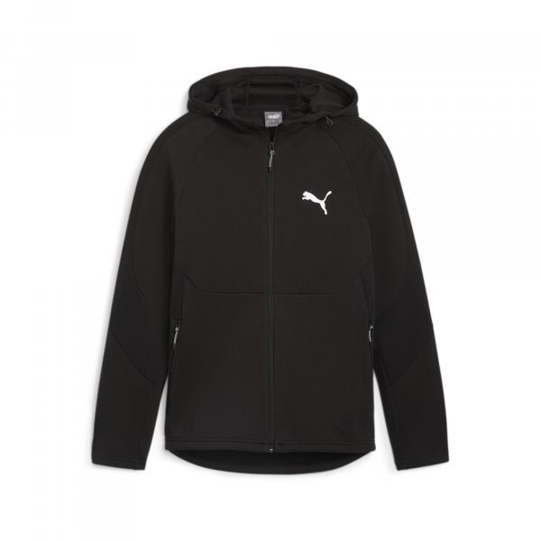 Męska rozpinana bluza EVOSTRIPE z kapturem PUMA Black