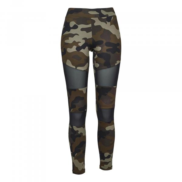 Damskie Legginsy Techniczne Camo Mesh