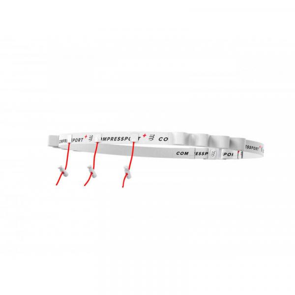 Pas biegowy Compressport Race Belt - white